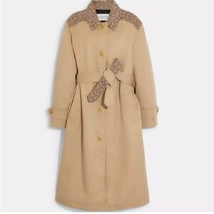 Coach Signature Turnlock Trench